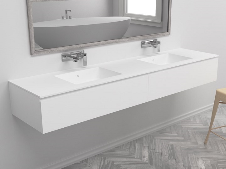 Mẫu tủ lavabo đẹp âm bàn